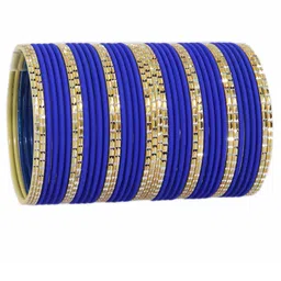 NMII Set Of 40 Engraved Pattern Glossy & Matte  Finished Bangles image 4