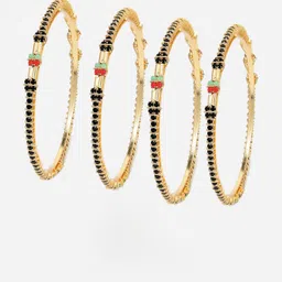 Sukkhi Set Of 4 Gold-Plated Stone Studded Bangle image 4