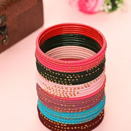 Jazz and Sizzle Set Of 24 Solid Handcrafted Bangles image 1
