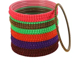 Jazz and Sizzle Set Of 24 Solid Handcrafted Bangles image 2