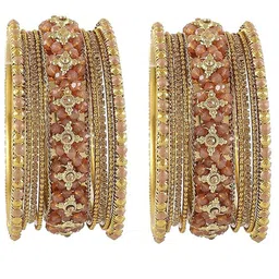 NMII Set Of 18 Zircon Gemstone-Studded Bangles image 3