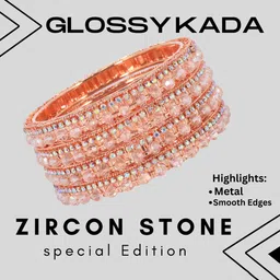 NMII Set Of 4 American Diamond Studded Bangles image 5