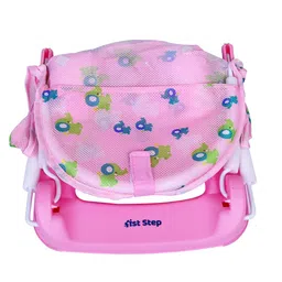 1st Step Kids Pink Printed Level 3 Baby Bathers With Anti-Skid Base image 2