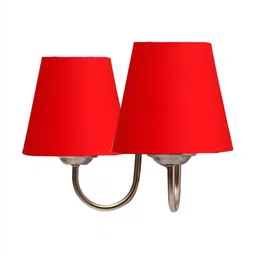 Devansh Red Traditional Frustum Shaped Wall Lamp image 3