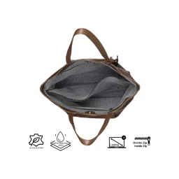 Toteteca Womens Brown Chic Urban Tote Bag image 5