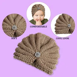SYGA Kids Self Design Woollen Beanie image 3