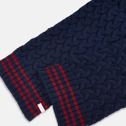 Pantaloons Junior Boys Navy Blue Beanie Cap With Muffler Set image 2