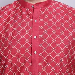 SOJANYA PLUS Embroidered Regular Thread Work Kurta With Pyjamas & With Nehru Jacket image 2