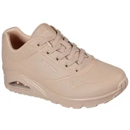 SKECHERS Women UNO - STAND ON AIR Sand Beige Casual Lace Up Sneakers-picture-14