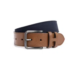 HACKETT LONDON Men Brown Textured Leather Belt-picture-32