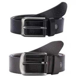 Kastner Men Pack Of 2 Textured Leather Slim Formal Belts-picture-41
