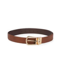 Louis Philippe Men Textured Leather Formal Belt-picture-21