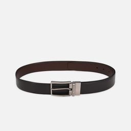 Louis Philippe Men Black Leather Belt-picture-8