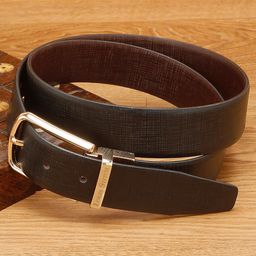 LOUIS STITCH Men Textured Leather Reversible Formal Belt-picture-31