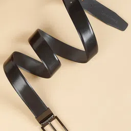 LOUIS STITCH Men Textured Leather Reversible Formal Belt image 4