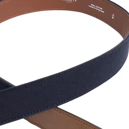 HACKETT LONDON Men Brown Textured Leather Belt image 2