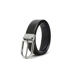 LOUIS STITCH Men Textured Leather Reversible Formal Belt image 4