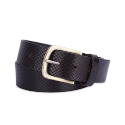 THE CLOWNFISH Men Textured Leather Belt image 4