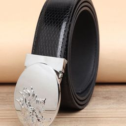 ZORO Men Black PU Belt-picture-47