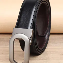 ZORO Men Black Solid PU Belt-picture-46