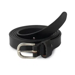 Style SHOES Women Black Solid Slim Belt image 4