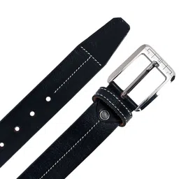 Leather World Men Black Belts image 3