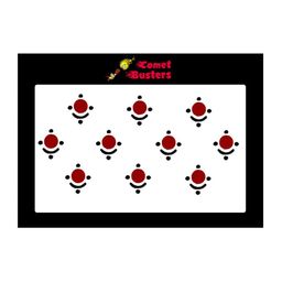 Comet Busters 10 Pcs Reusable Designer Bindis - Red & Black-picture-28