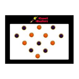 Comet Busters 13 Pcs Orange & Blue Circular Shaped Beaded Bindi-picture-48