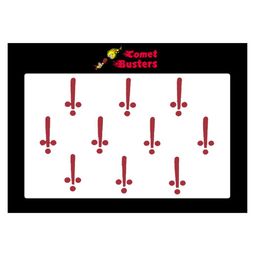Comet Busters Red Bindis - 10 Pcs-picture-41