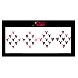 Comet Busters 36 Pcs Reusable Designer Bindis - Maroon & Black-picture-25