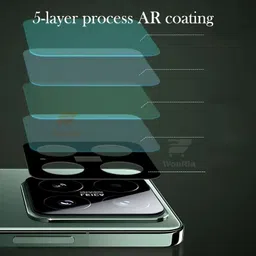 wonria WonRia® Pack 1- Back Camera Lens Protector for Xiaomi Mi 15 5G Camera Glass Protector Guard [3D Premium] - Black image 4