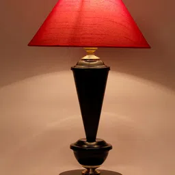 foziq Red & Black Solid Table Lamps image 5