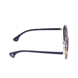 Floyd Unisex Purple Lens & Black Round Sunglasses with UV Protected Lens image 2