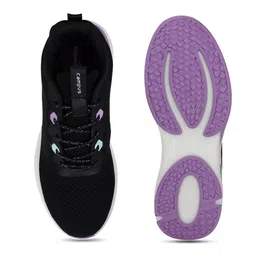 Campus Women Black & Lavender Mesh Running Shoes image 4