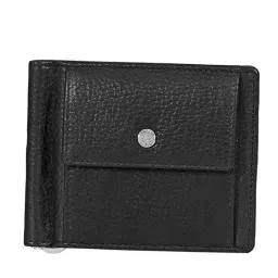 Eske Nix Black Textured Leather Mens Bifold Money Clip with Rfid 10 Card Slots-picture-36