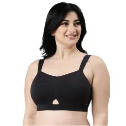 Enamor Cloudsoft Invisi Bonded Padded Wirefree Full Coverage Cotton Minimizer Bra A064-picture-14