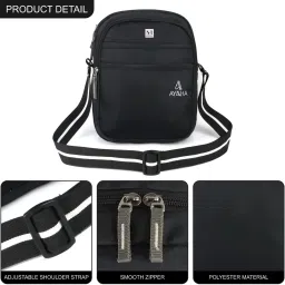 NFI Essentials Polyester Men and Women Cross Body Sling Bag (M) image 2