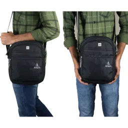 NFI Essentials Polyester Men and Women Cross Body Sling Bag (M) image 5