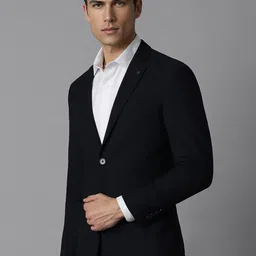 Louis Philippe Notched Lapel Slim Fit Single-Breasted Formal Blazers image 3