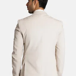 Wintage Self Design Regular Fit Single-Breasted Formal Blazer image 2