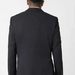 Van Heusen Checked Notched Lapel Slim Fit Single Breasted Formal Blazer image 4