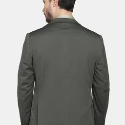 Blackberrys Men Olive-Green Solid Single-Breasted Formal Blazer image 5