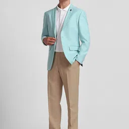 Allen Solly Slim-Fit Notched Lapel Single Breasted Casual Blazer image 5