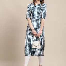 7Threads Women Multicoloured Pack of 6 Digital Printed Straight Kurtas image 4