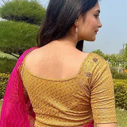 Bindigasm's Advi Woven Design Saree Blouse image 5