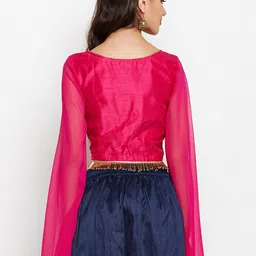 studio rasa Ethnic Motifs Printed Saree Blouse image 4