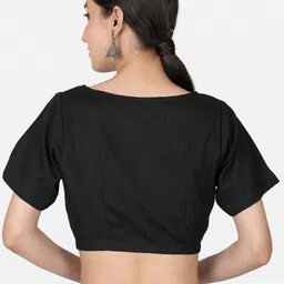 Llajja Non Padded Cotton Saree Blouse image 4