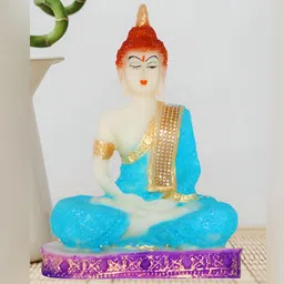JAIPUR ACE Turquoise Blue Buddha Idol Showpiece-image-37