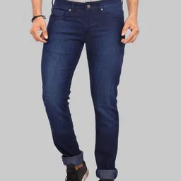 ROCKING SWAMY Men Blue Slim Fit Light Fade Stretchable Jeans image 2