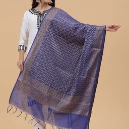 BANJARA INDIA Woven Design Dupatta with Zari image 2